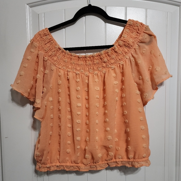 Orange off the shoulder top - Picture 4 of 4
